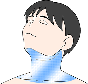あご下から首
