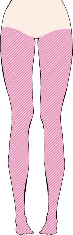 脚全体　足指まで